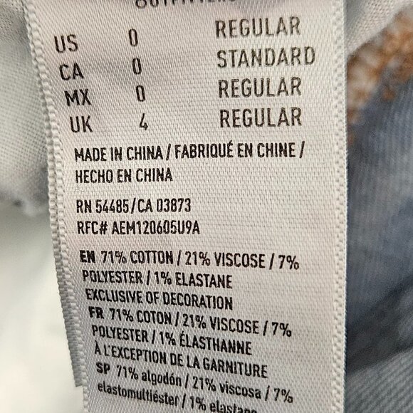 American Eagle Distressed Hi-Rise Jegging 0 Regular - Picture 9 of 10